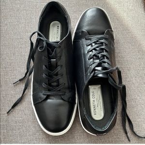 Mens Kenneth Cole Leather Black Low Top Sneakers. Sz 9.5. $40